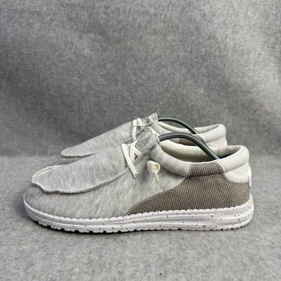 Hey Dude Shoes - Hey Dude Womens Shoes Size 10 Wally Stich Optic White Slip On Comfort Sneakers